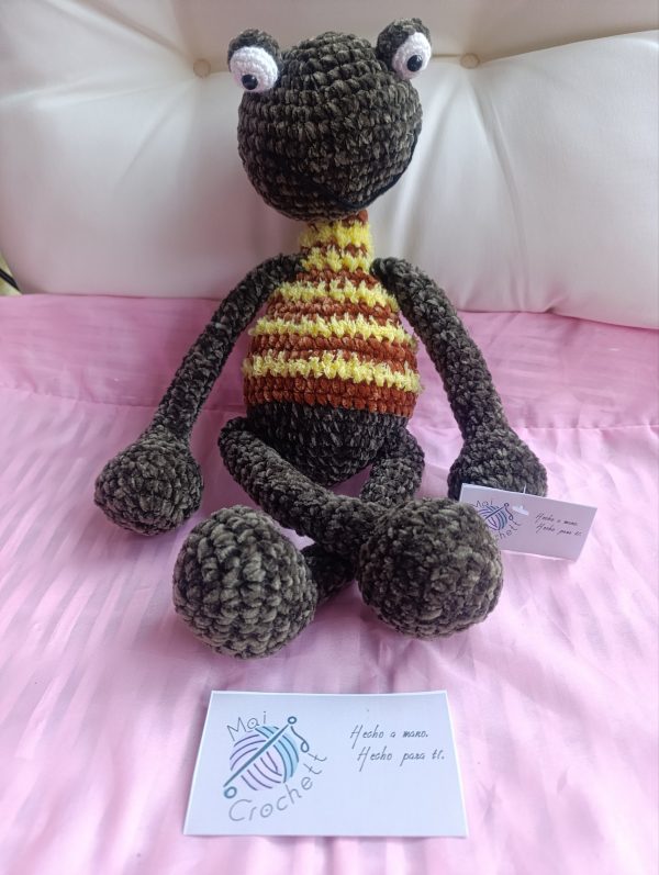 Rana Emilio – Amigurumi hecho a mano - Imagen 2
