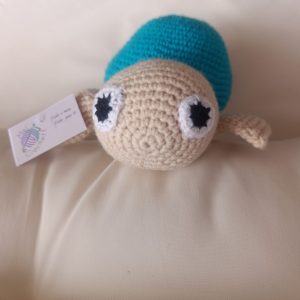 Tina, la tortuguita curiosa – Amigurumi color turquesa hecho a mano