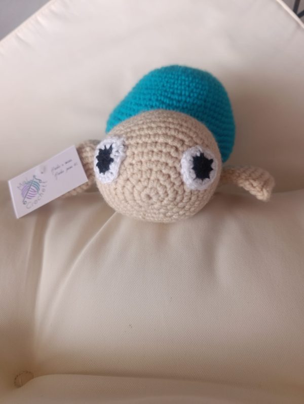 Tina, la tortuguita curiosa – Amigurumi color turquesa hecho a mano