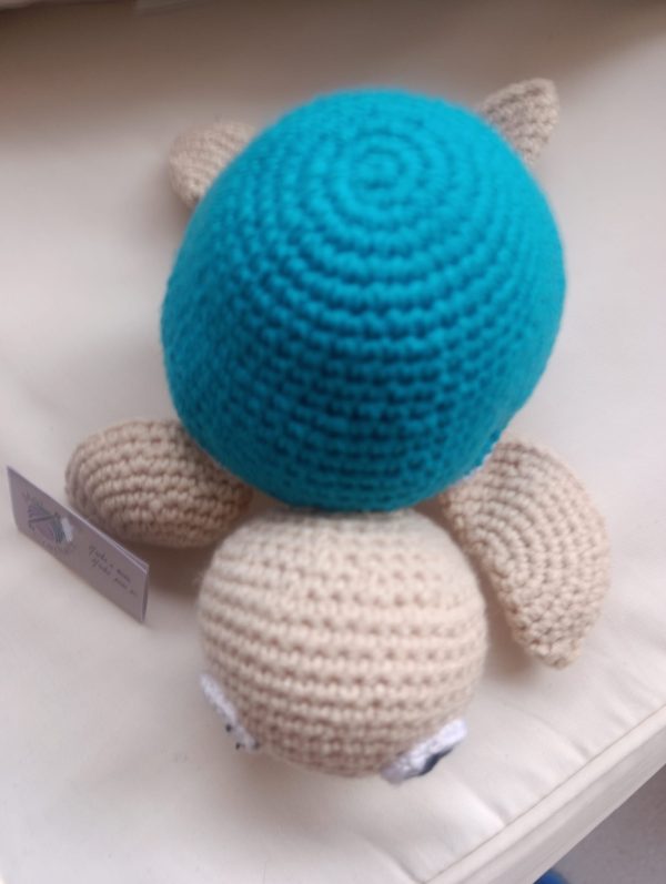 Tina, la tortuguita curiosa – Amigurumi color turquesa hecho a mano - Imagen 2